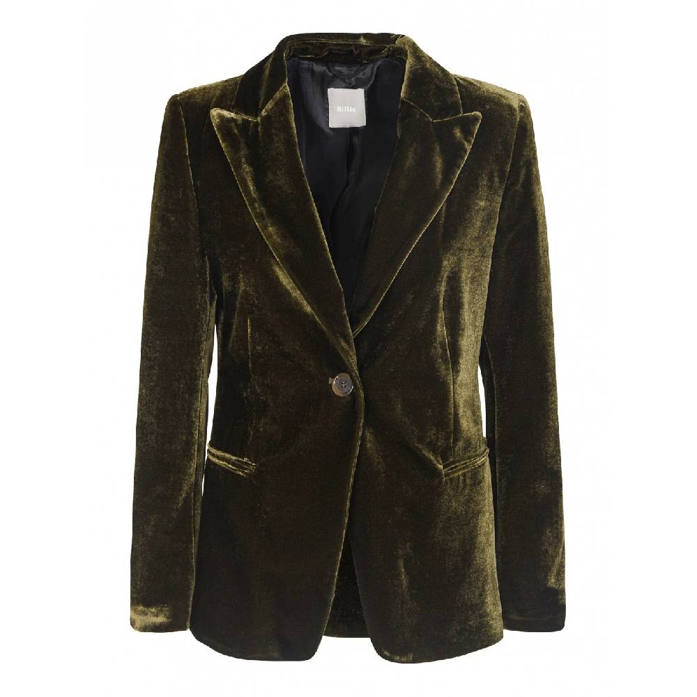 KILTIE Giacca sophia monopetto velluto liscio