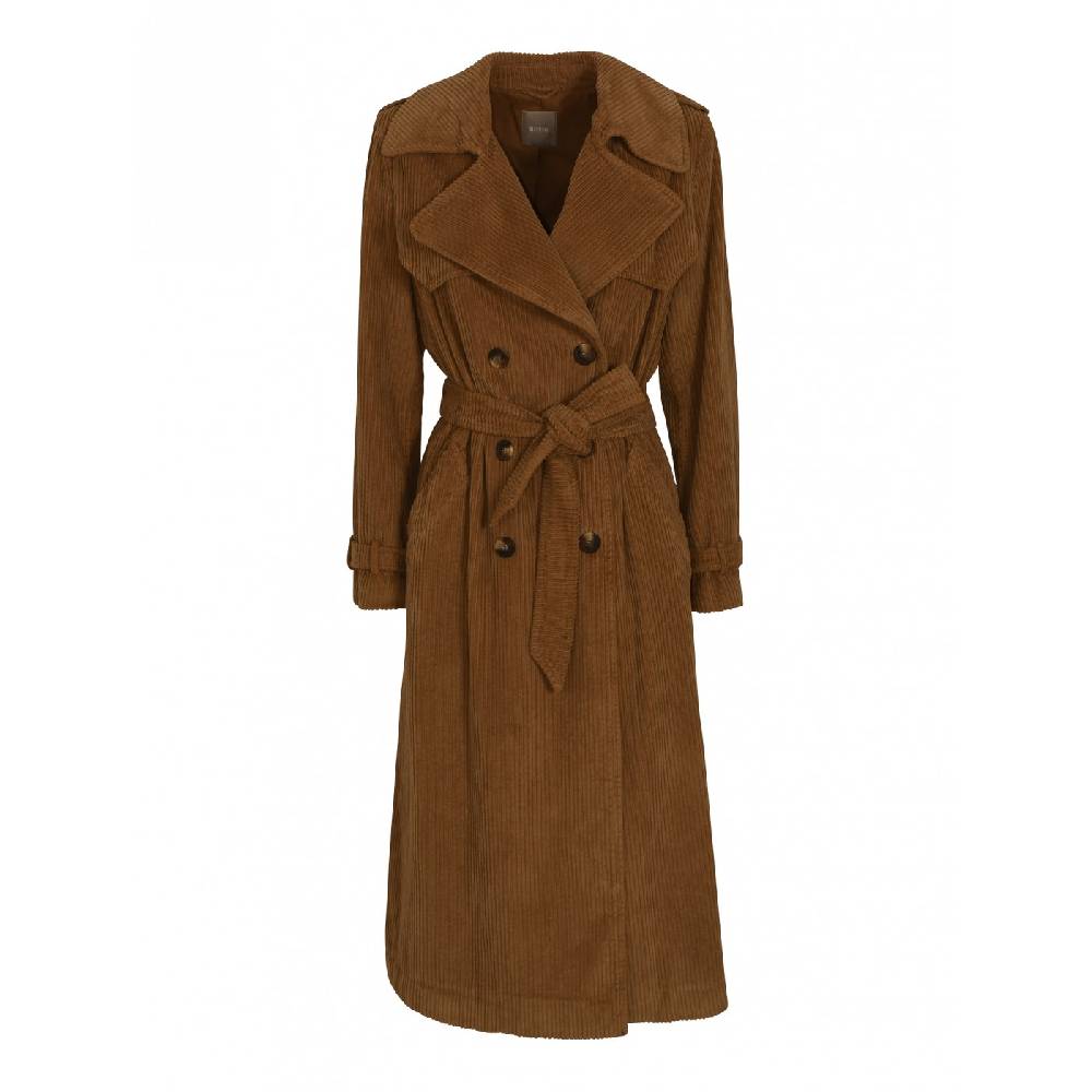 KILTIE Trench velluto a coste colin