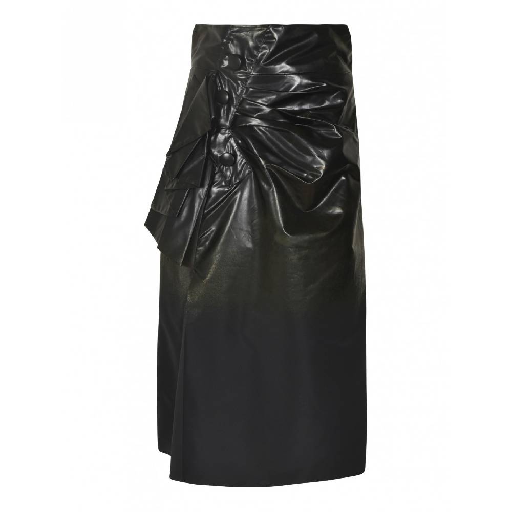 MAISON MARGIELA Gonna con drappeggio e bottoni