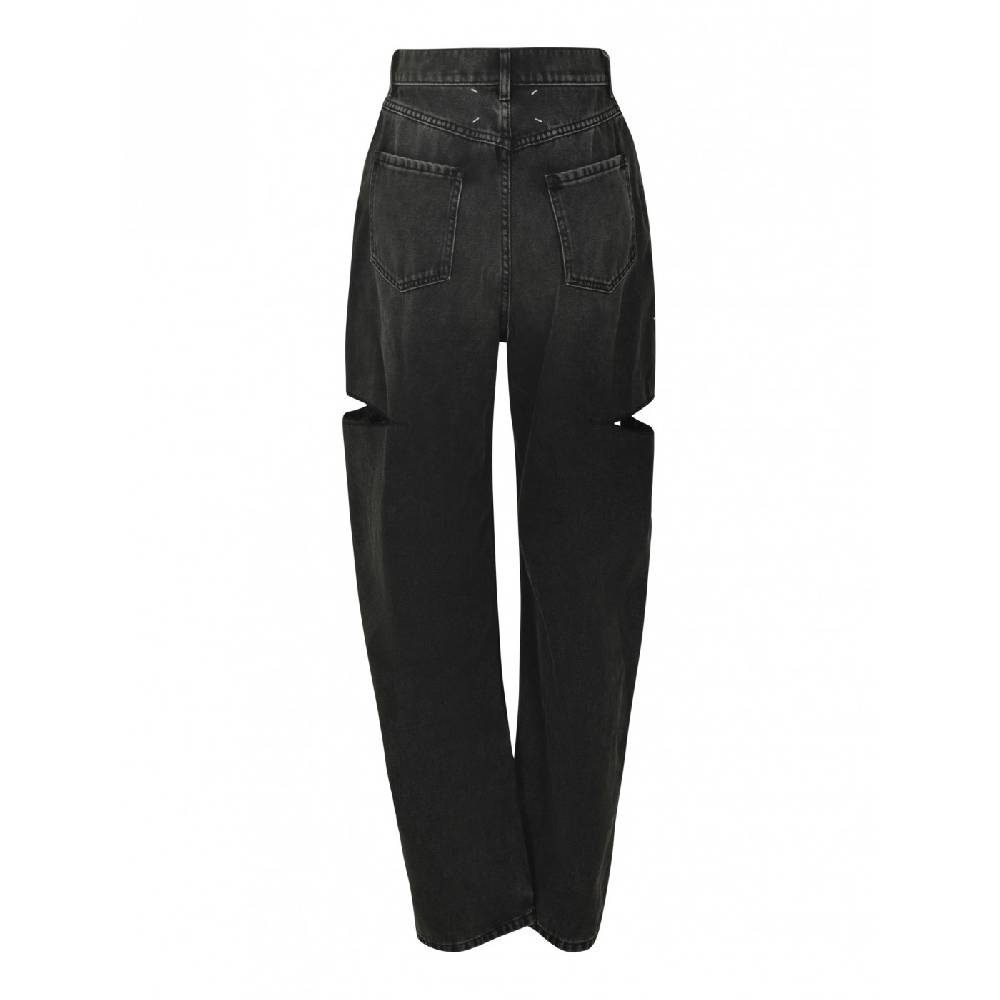 MAISON MARGIELA Jeans 5 Tasche Vita Alta Con Tagli