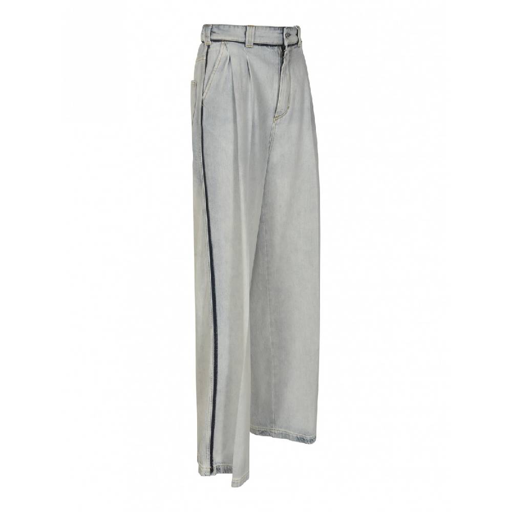 MAISON MARGIELA Jeans Over Con Pences Gamba Larga