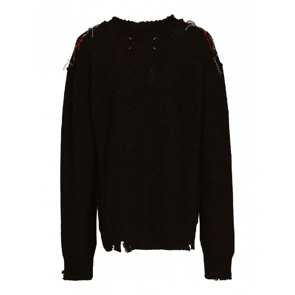 MAISON MARGIELA Maglia Girocollo Ricamata