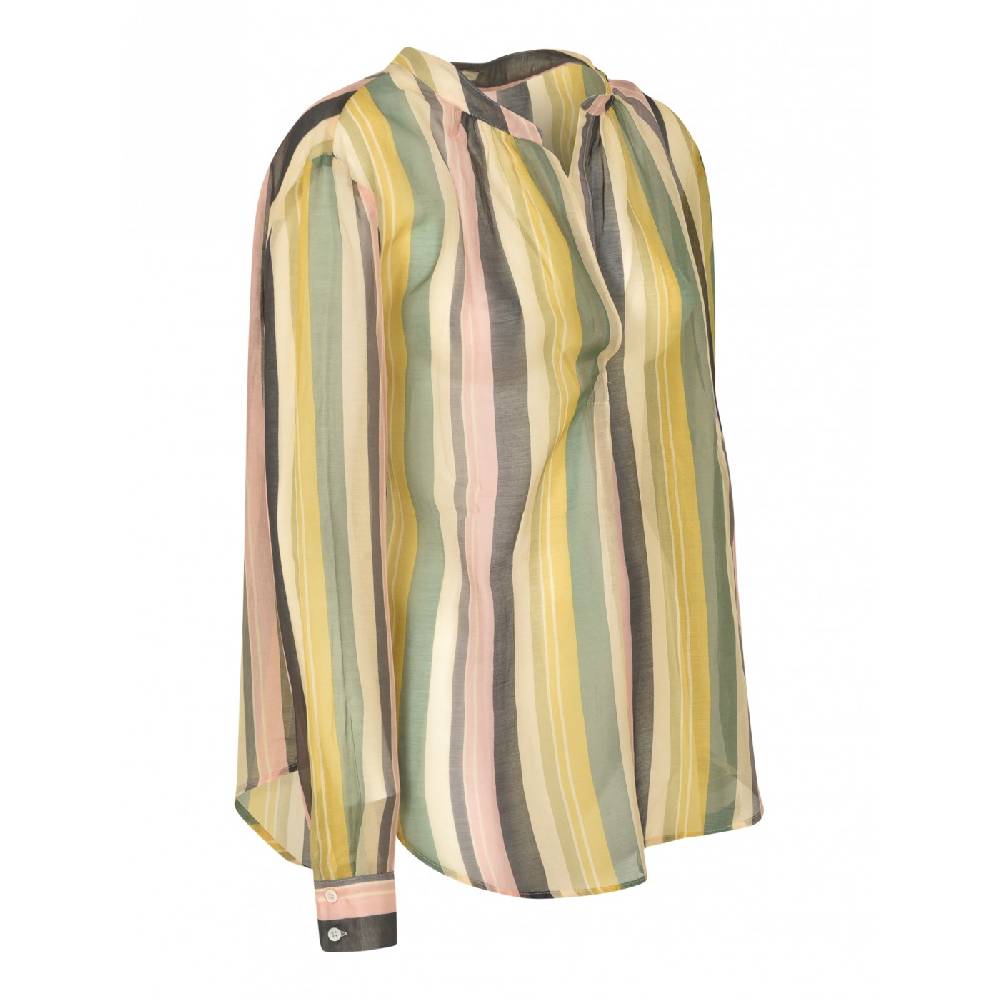 MASSIMO ALBA Blusa In Voilè Di Cotone Seta