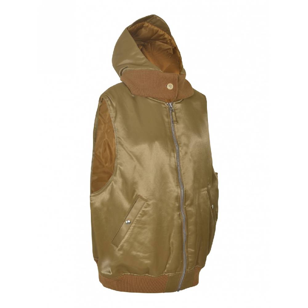 MYTHINKS Gilet Con Cappucccio