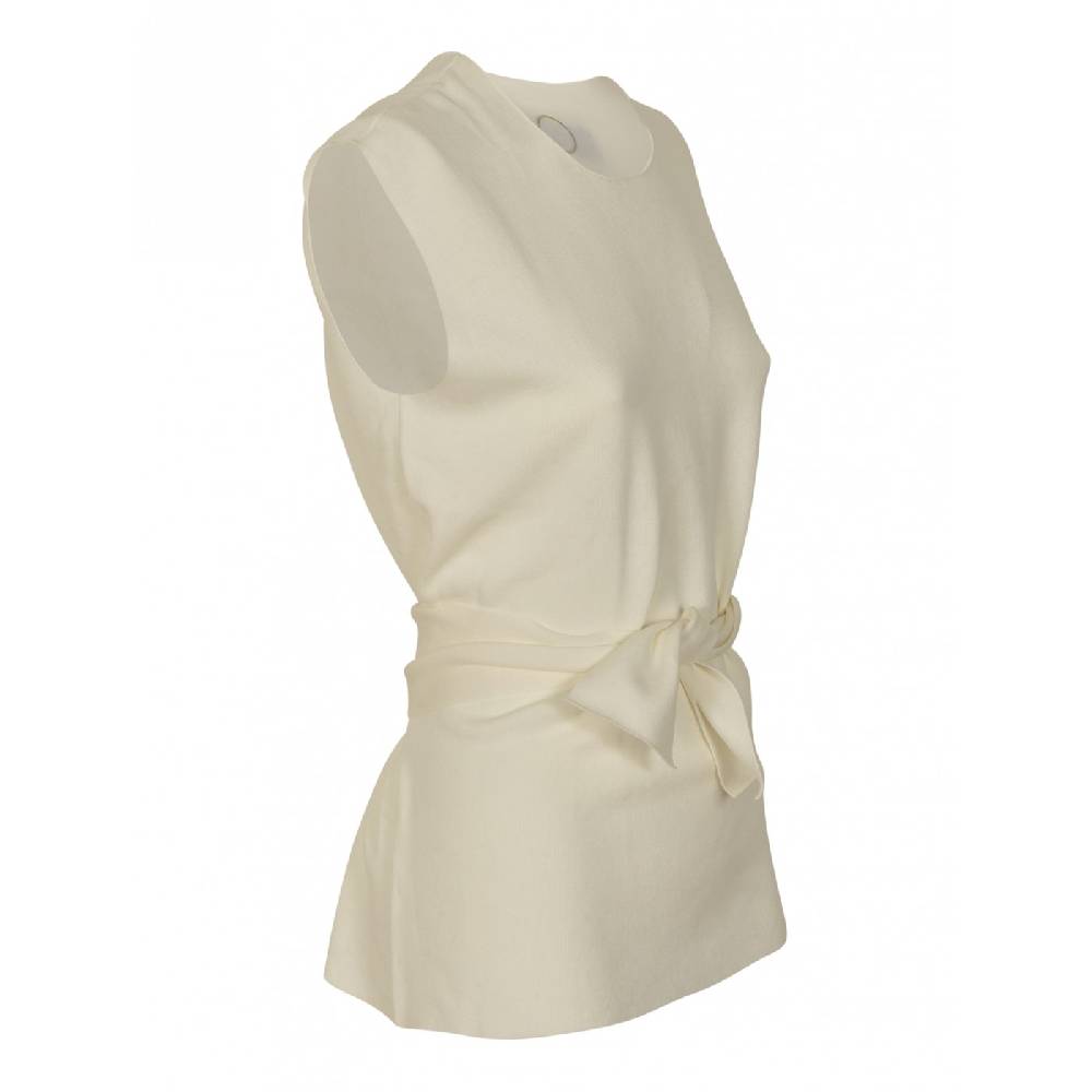 OYUNA Top Girocollo Senza Maniche Con Cintura