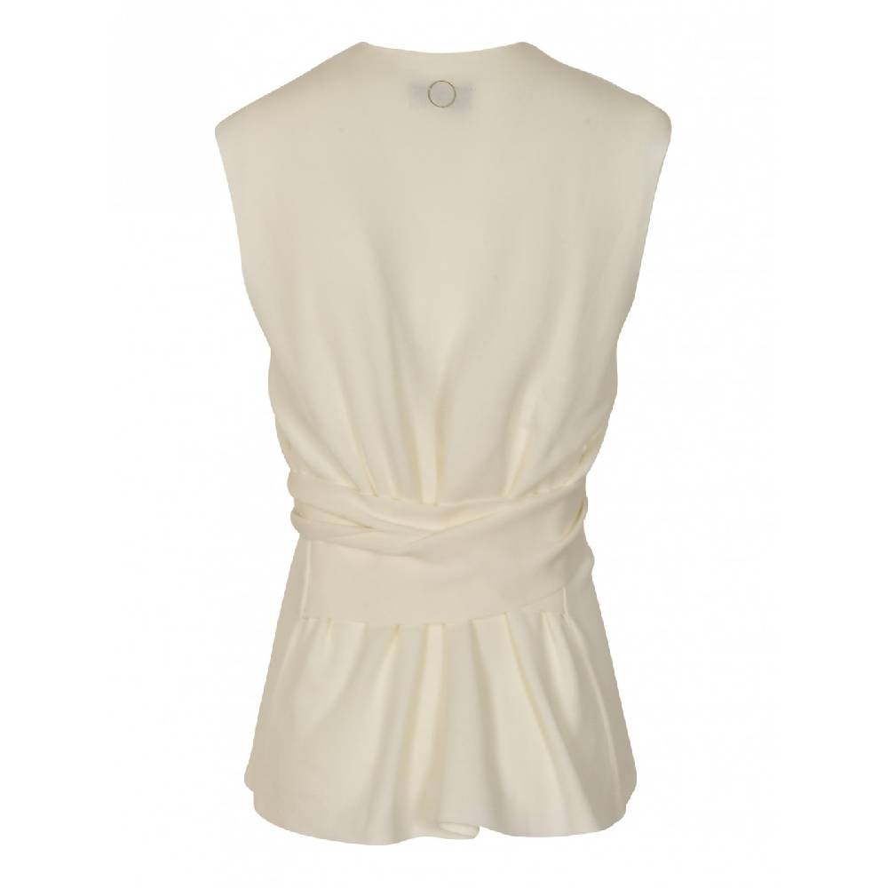 OYUNA Top Girocollo Senza Maniche Con Cintura