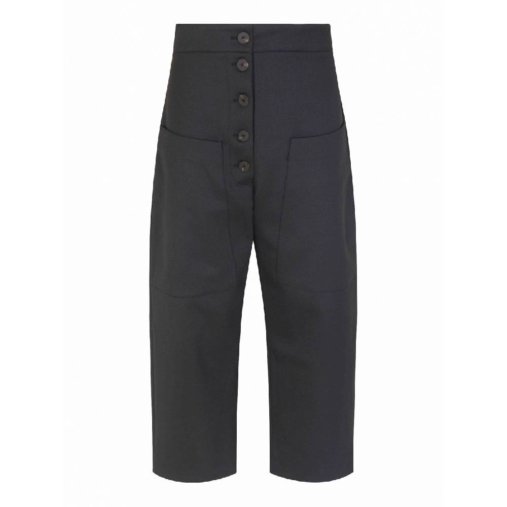 STUDIO NICHOLSON Pantaloni tascone con bottoni a vista