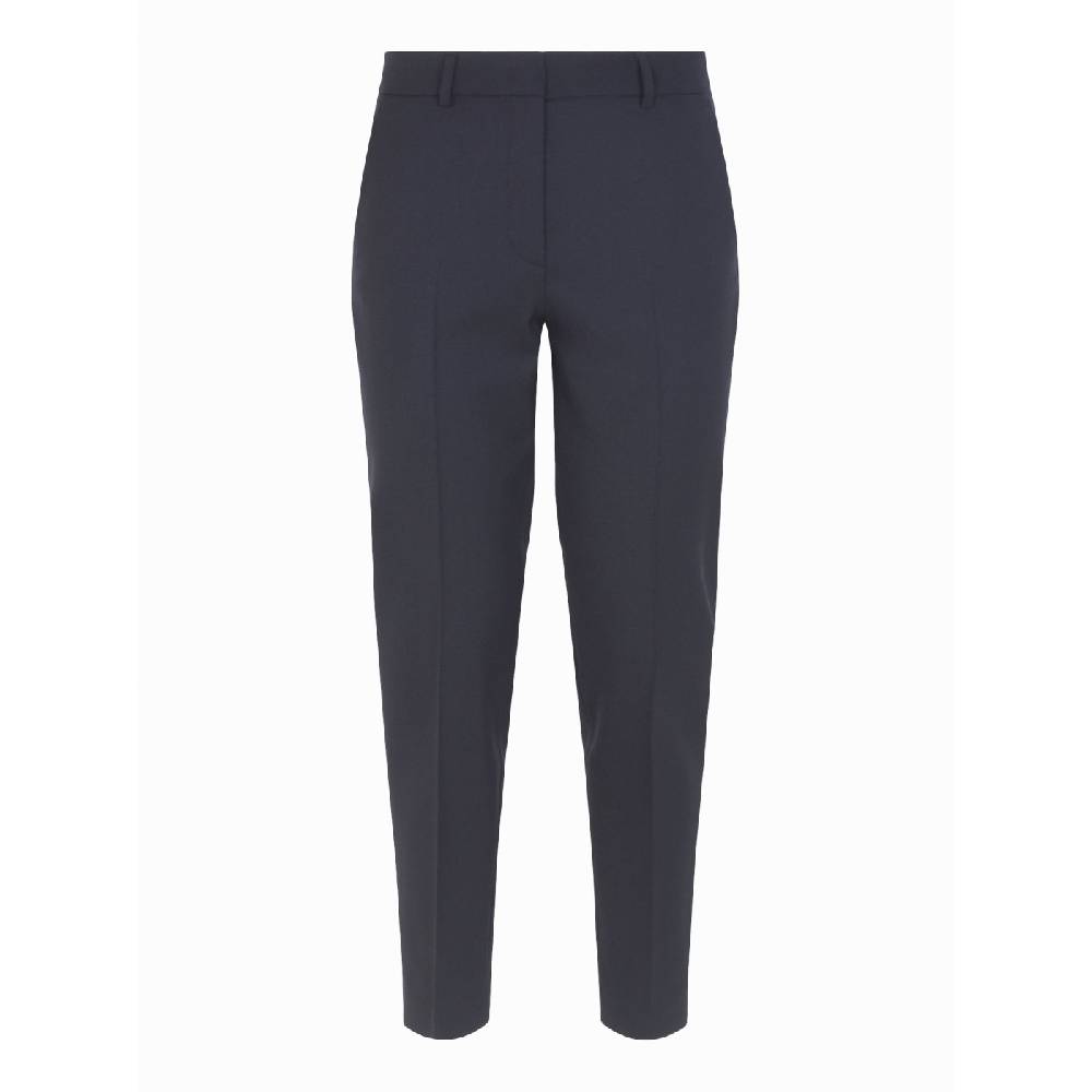 QUELLEDUE Pantaloni rossella gamba dritta