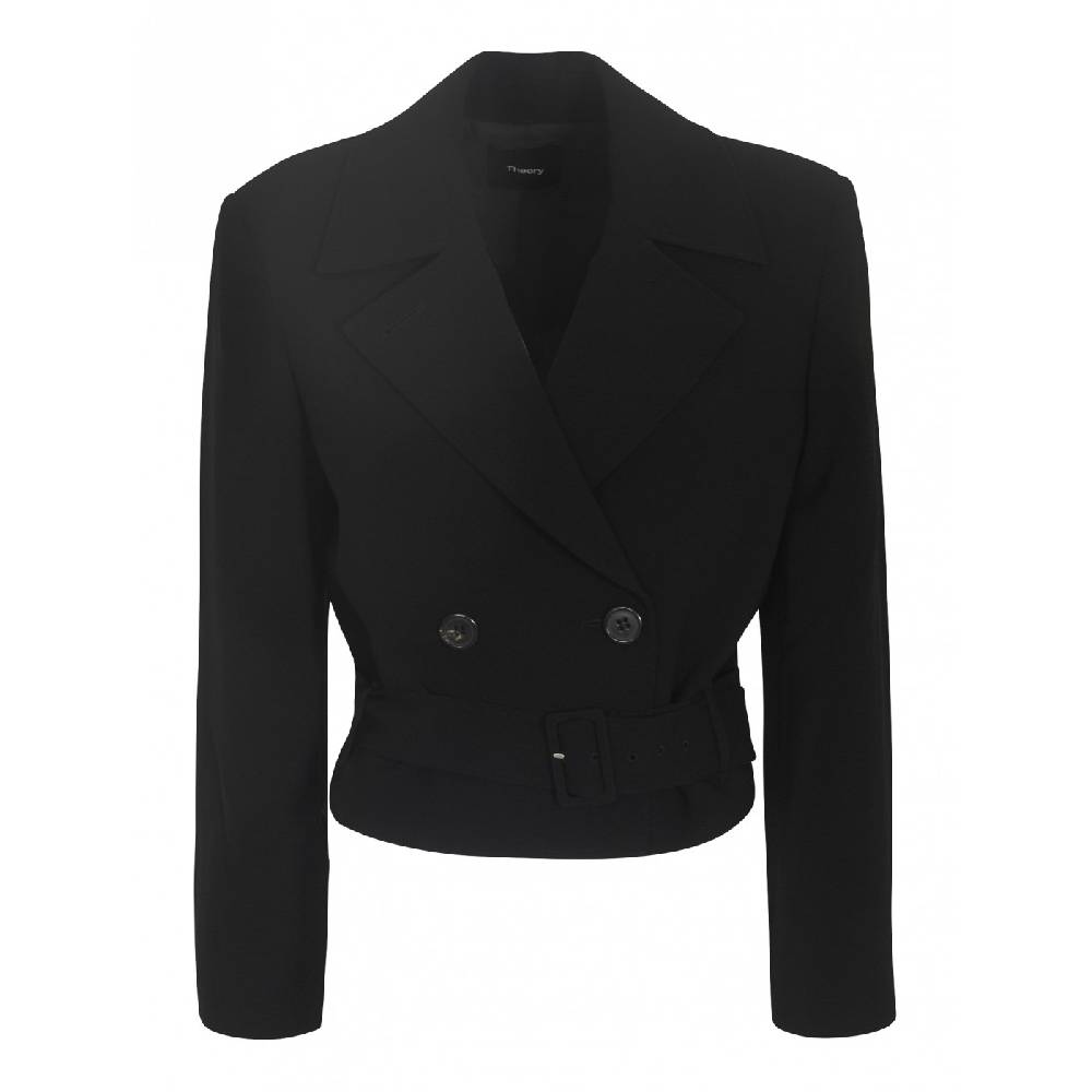THEORY Giacca corta con cintura