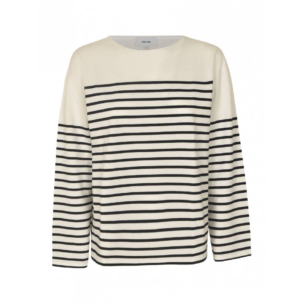 VIS A VIS T shirt barchetta manica lunga righe