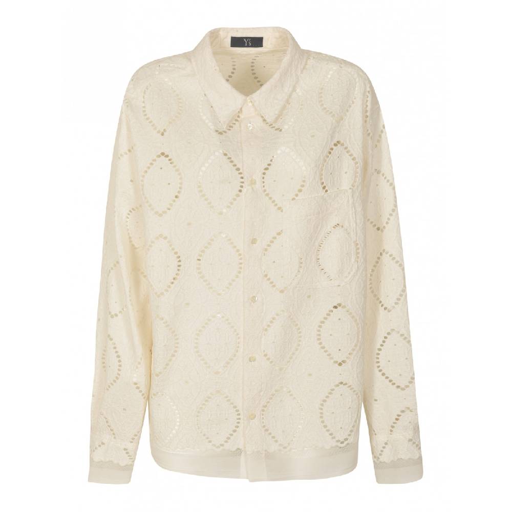 Y'S YOHJI YAMAMOTO Camicia pizzo over