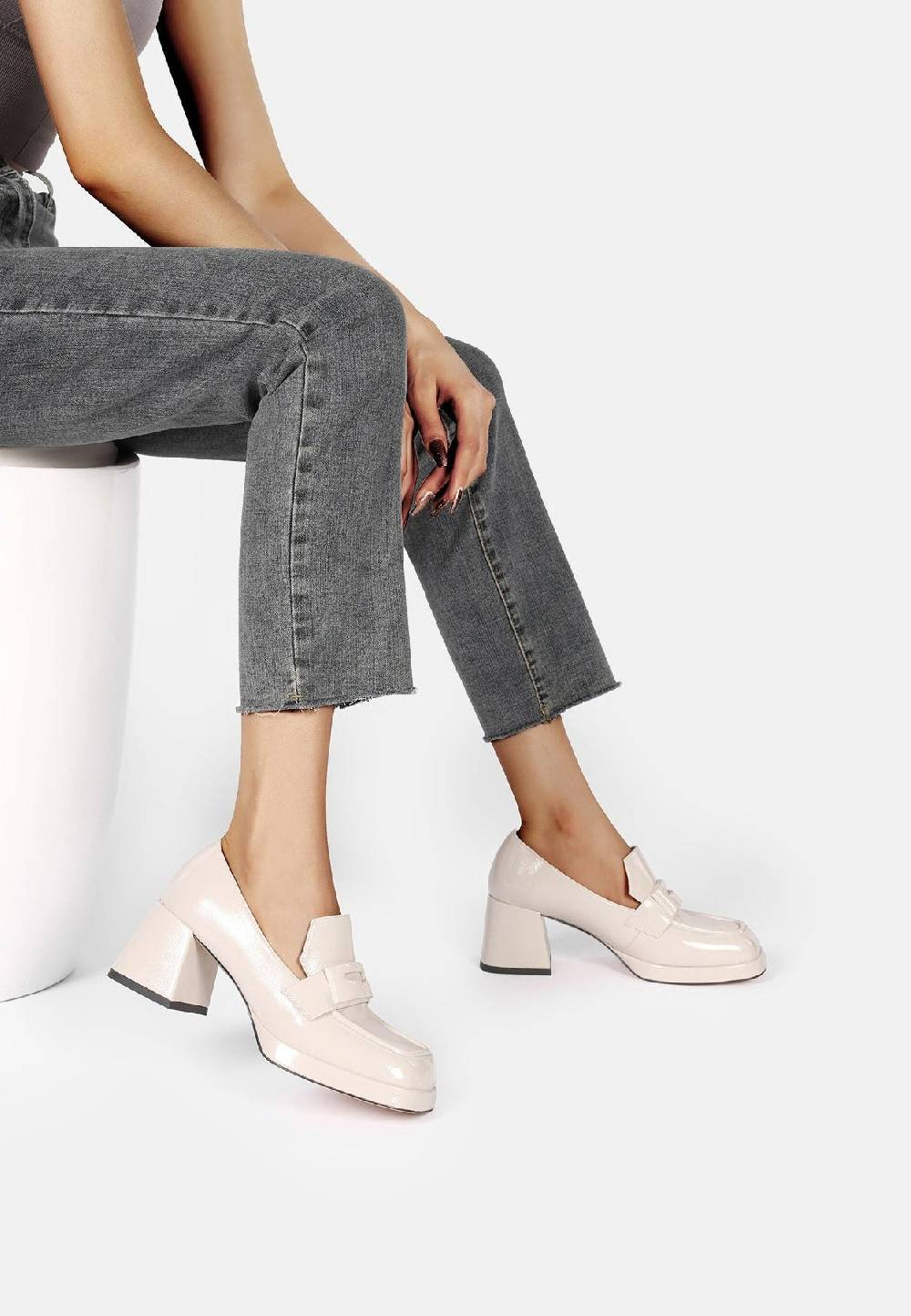 Queen Helena Mocassini con tacco - K3247