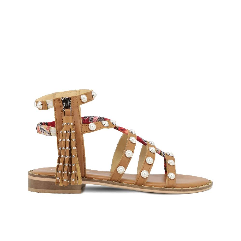 Queen Helena Sandali gladiator - IFL20/S-36 - vera pelle