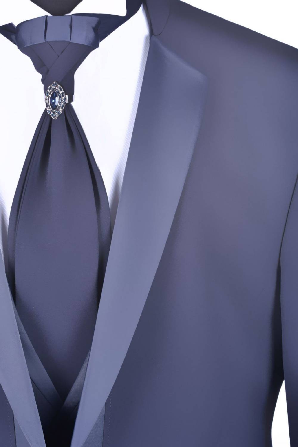 Baggi Abito Alla Coreana Da Sposo Blu Navy Baggi Cerimonia