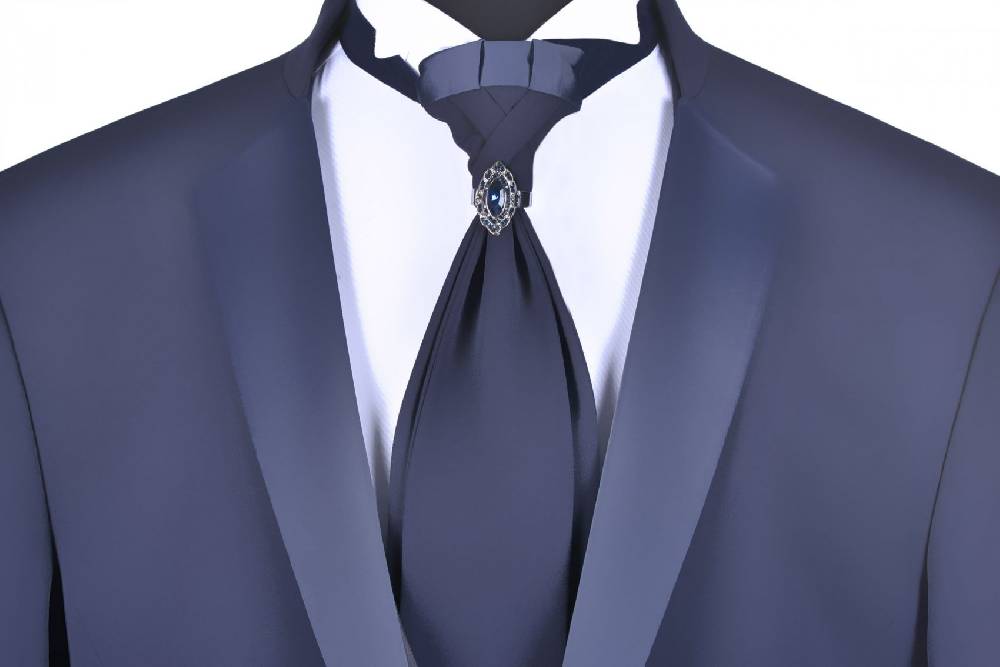 Baggi Abito Alla Coreana Da Sposo Blu Navy Baggi Cerimonia