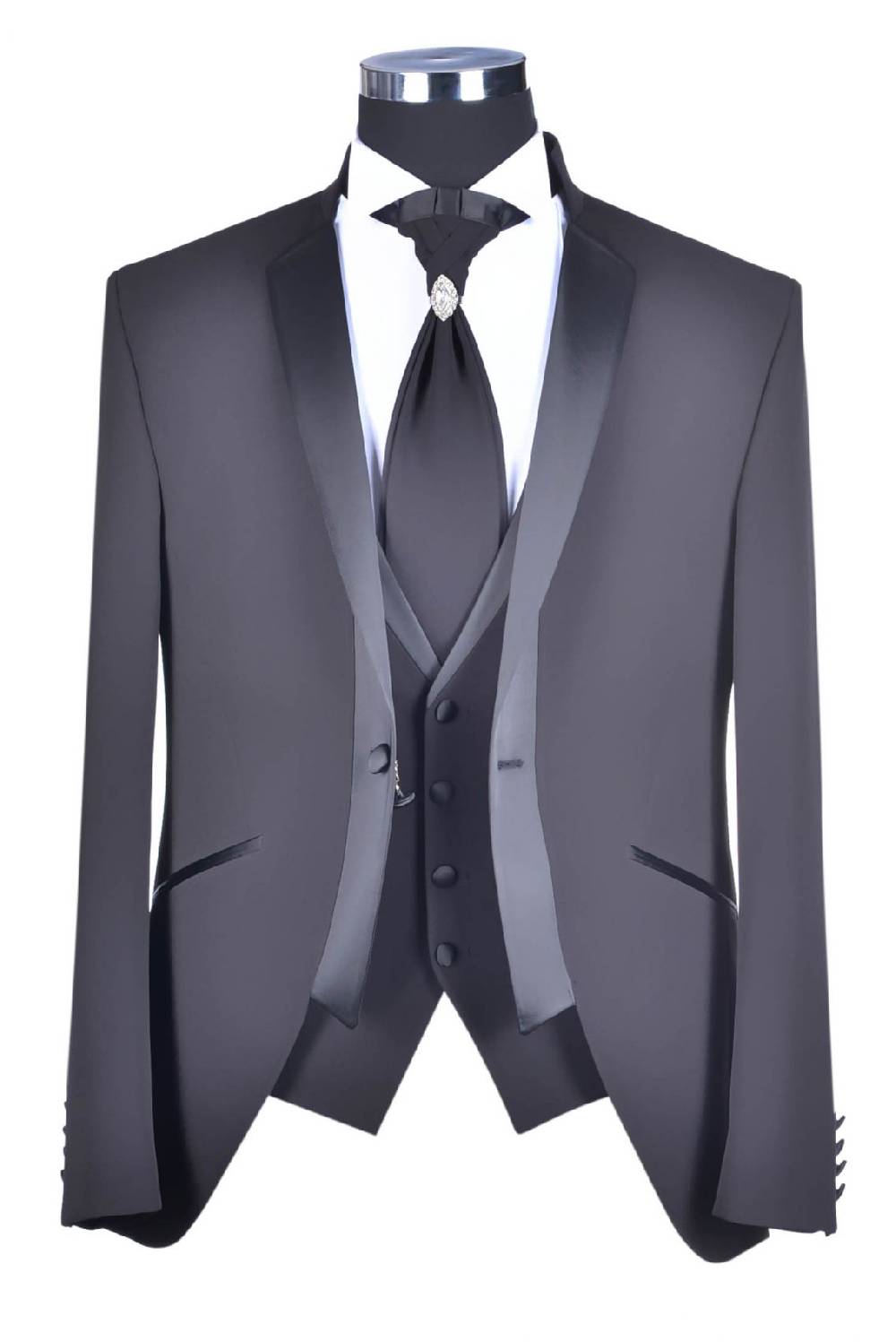 Baggi Abito Alla Coreana Da Sposo Nero Baggi Cerimonia