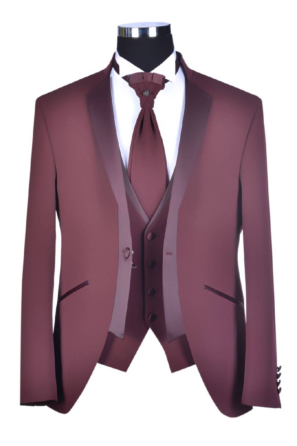 Baggi Abito Alla Coreana Da Sposo Rosa Borgogna Baggi Cerimonia