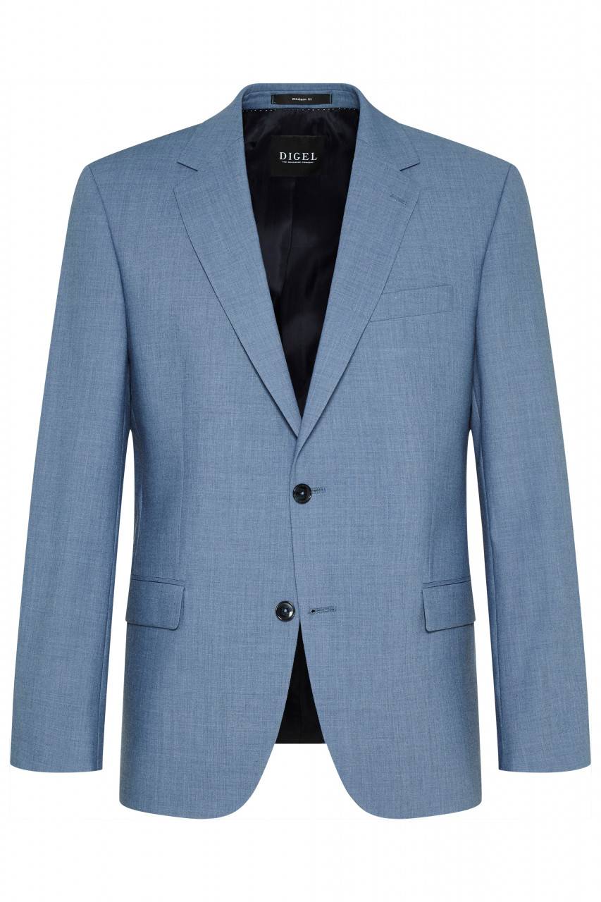 Digel Abito Azzurro Chiaro Digel Lana Stretch Drop Sei Modern Fit