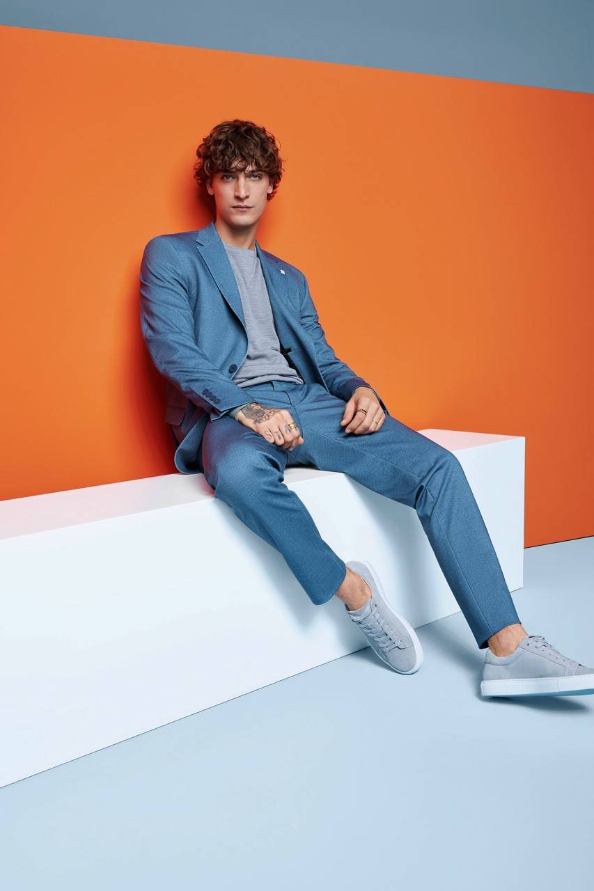 Digel Move Abito azzurro digel slim fit jersey stretch