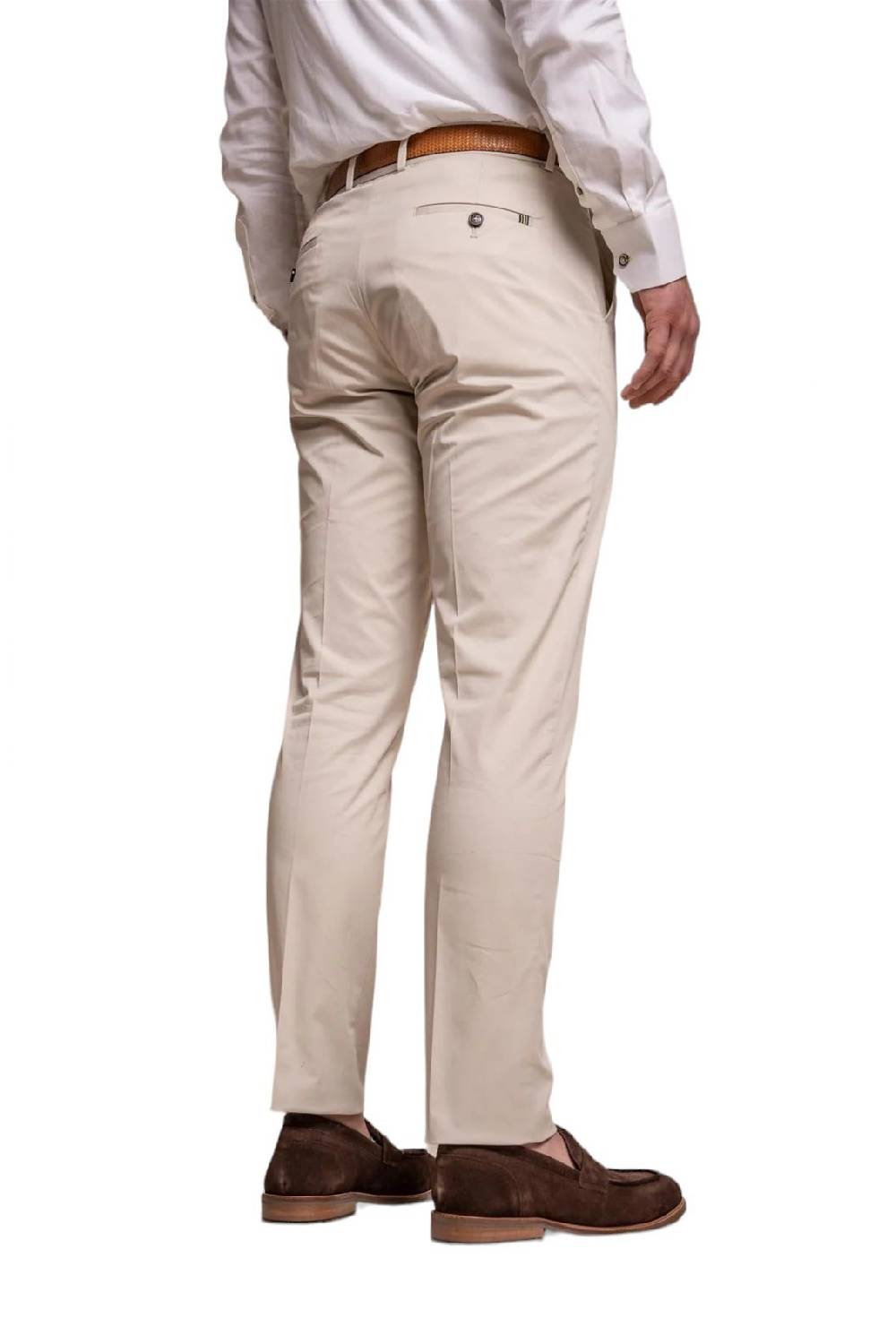 House Of Cavani Abito Beige Cavani In Cotone Stretch Sfoderato