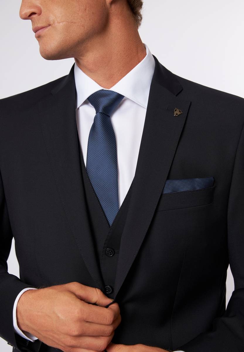 Roy Robson Abito blu con gilet roy robson drop sei regular fit