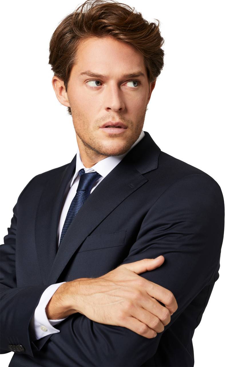 Digel Abito Blu Digel Drop Quattro Corto In Lana Cerruti Super 110's