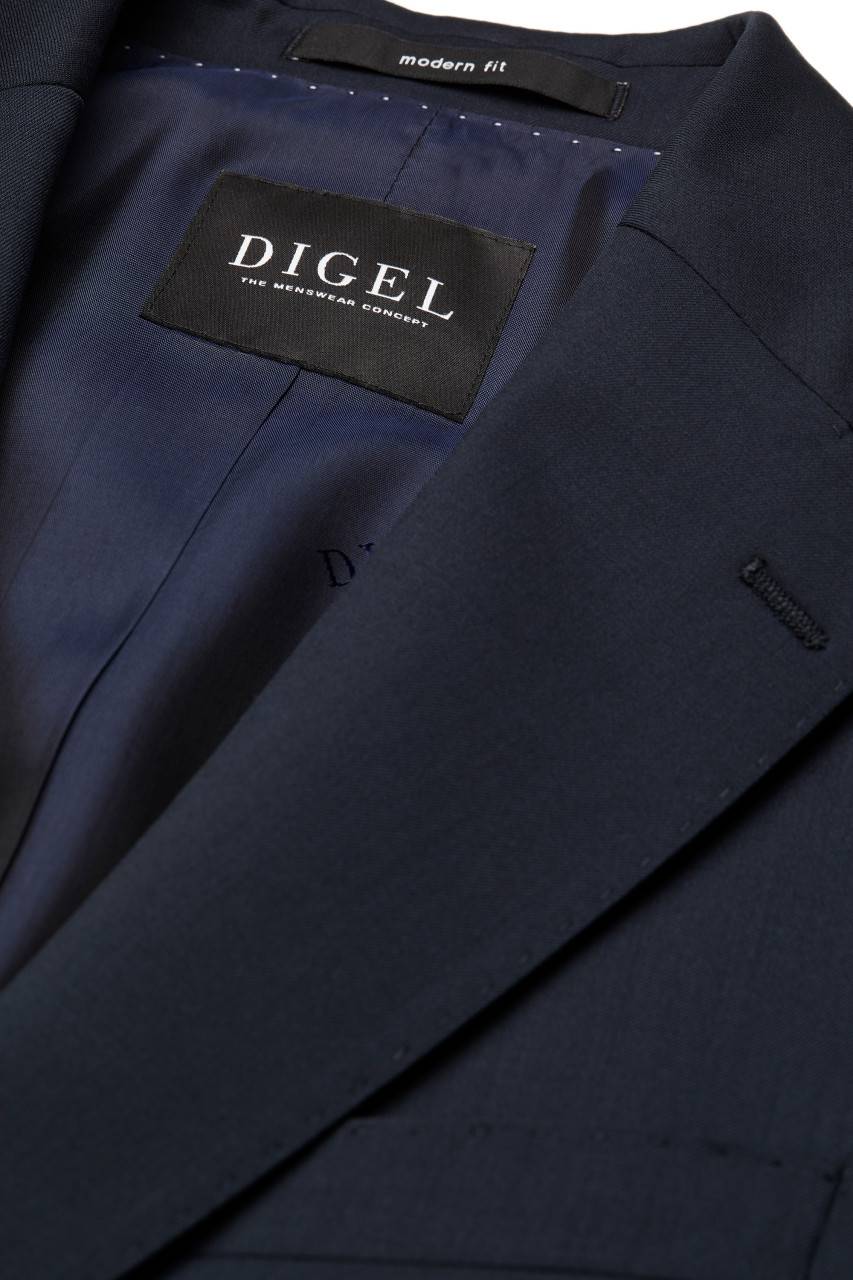 Digel Abito Blu Digel Drop Quattro Corto In Lana Cerruti Super 110's