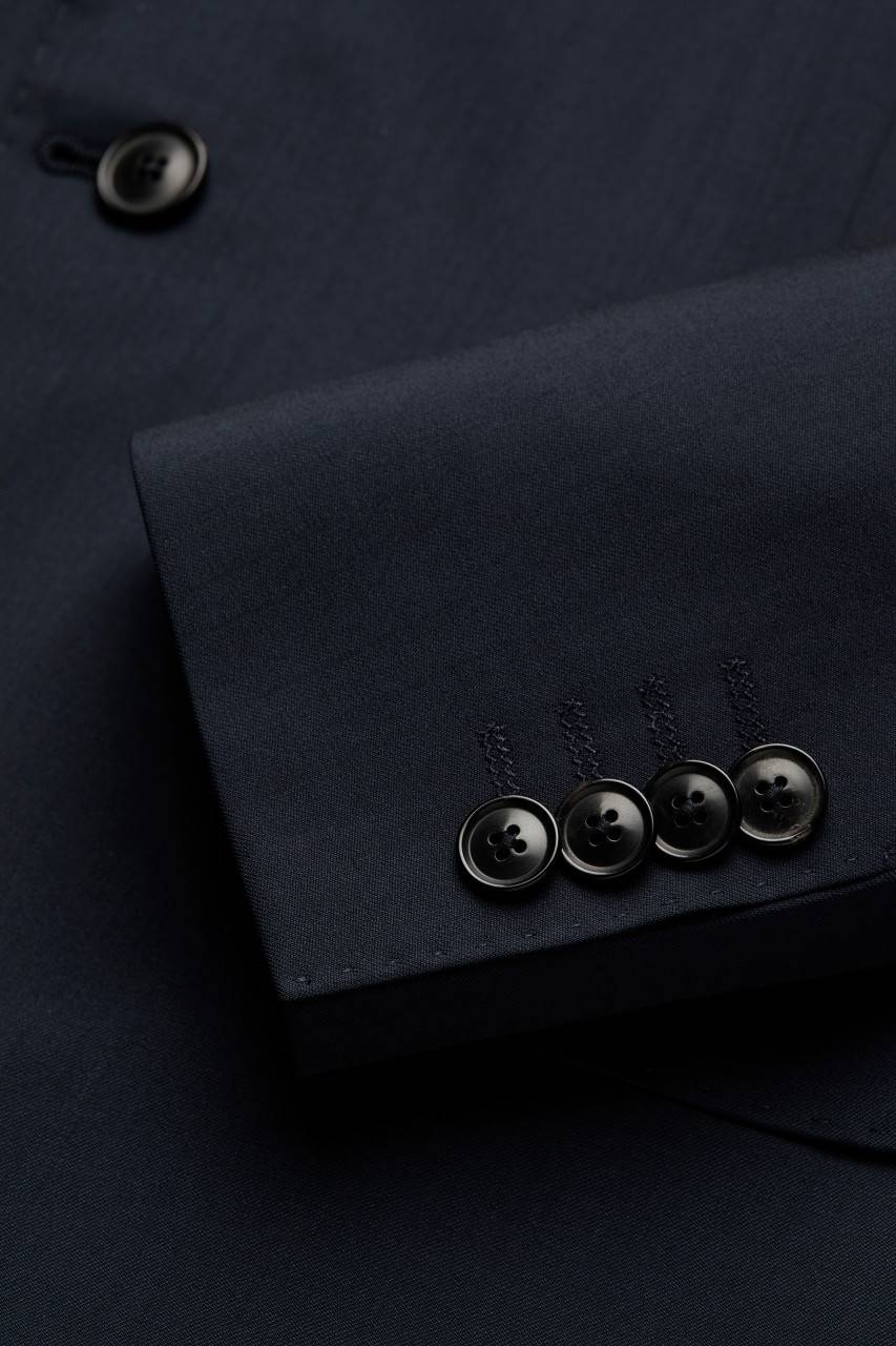 Digel Abito Blu Digel Drop Quattro Corto In Lana Cerruti Super 110's