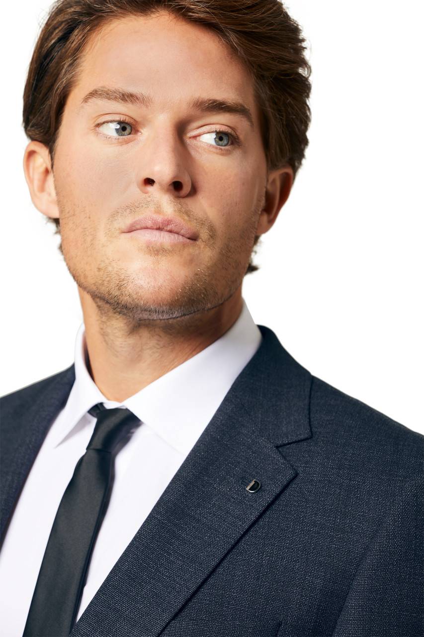 Digel Abito Blu Digel Drop Quattro Corto Lana Stretch Comfort