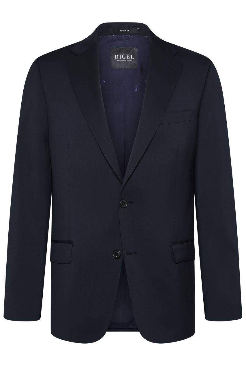 Digel Abito Blu Digel Drop Sei Modern Fit In Lana Cerruti Super 110's