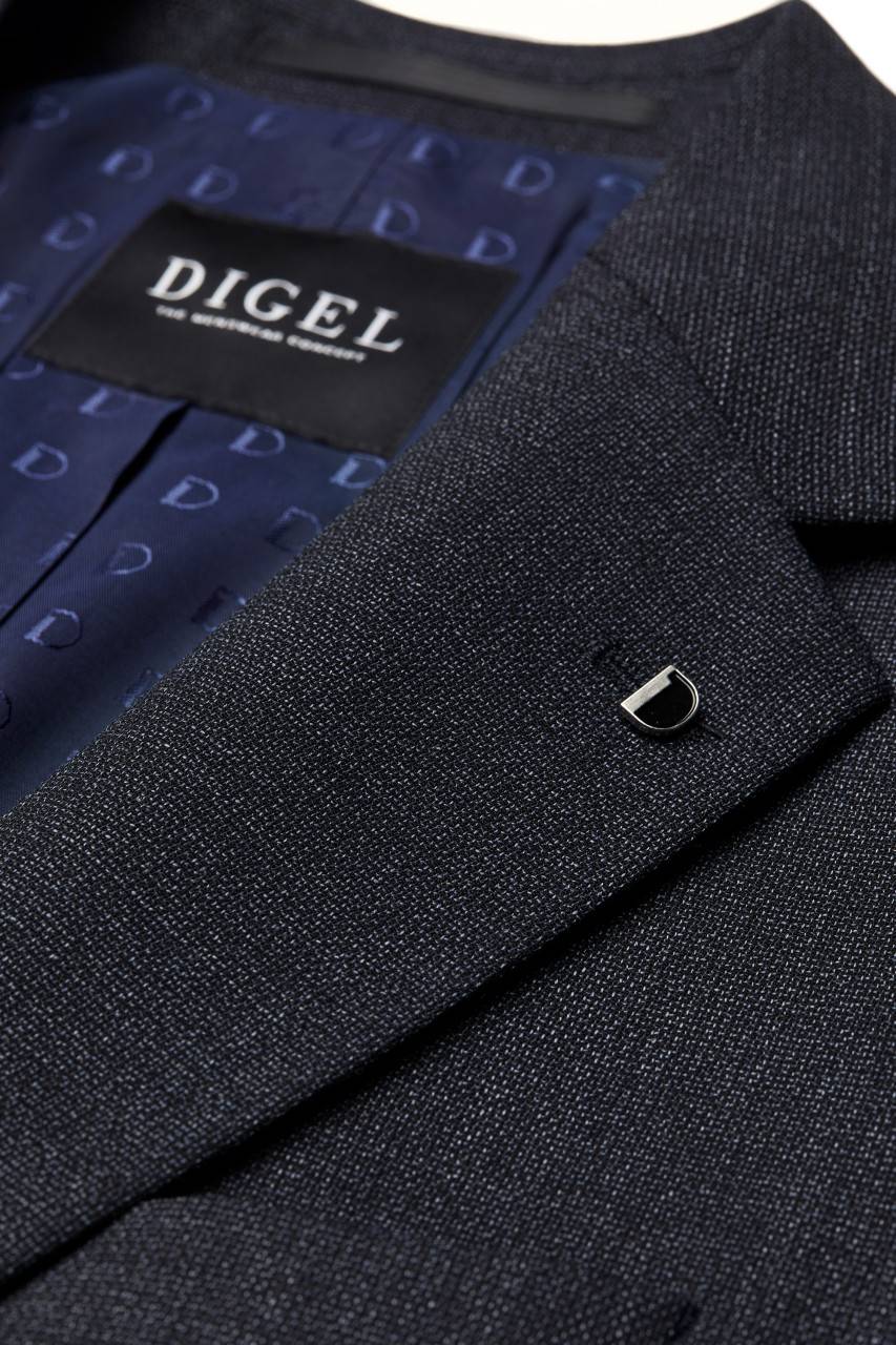 Digel Abito Blu Digel Drop Sei Modern Fit Lana Stretch