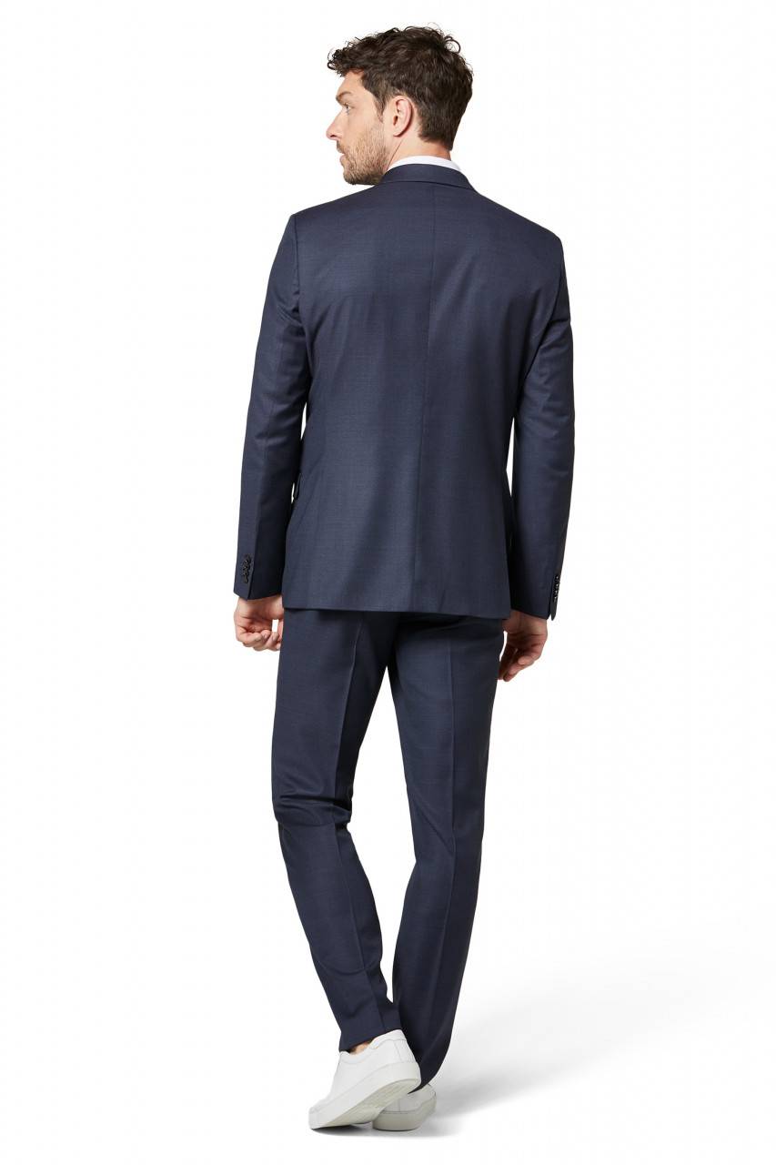 Digel Abito Blu Digel Lana Stretch Reda Flexo Drop Quattro Corto