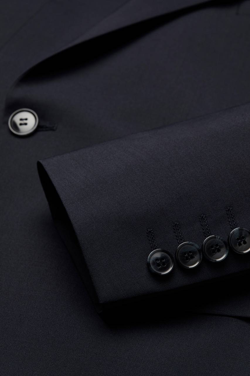 Digel Abito Blu Digel Slim Fit Doppiopetto Misto Lana Bi-stretch