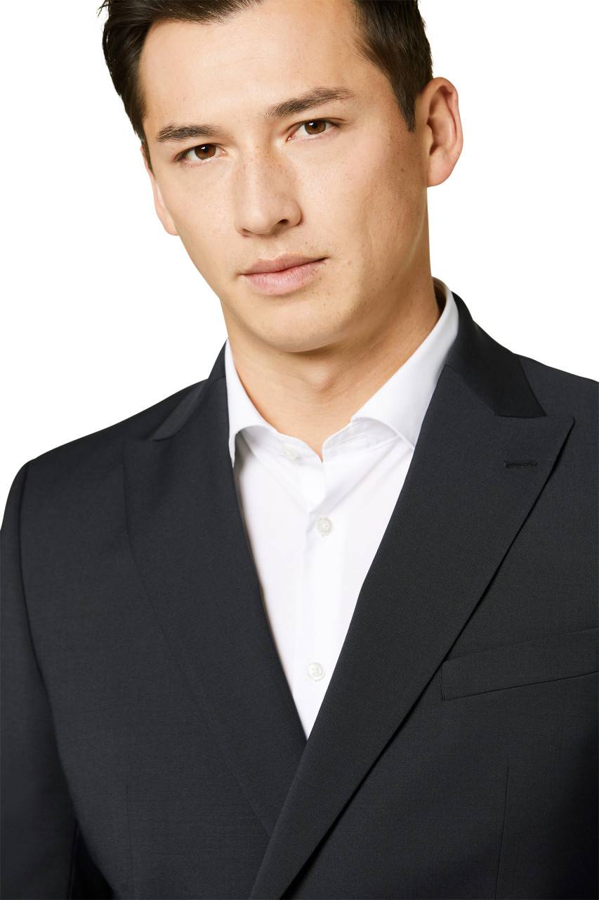 Digel Abito blu digel slim fit doppiopetto misto lana bi-stretch