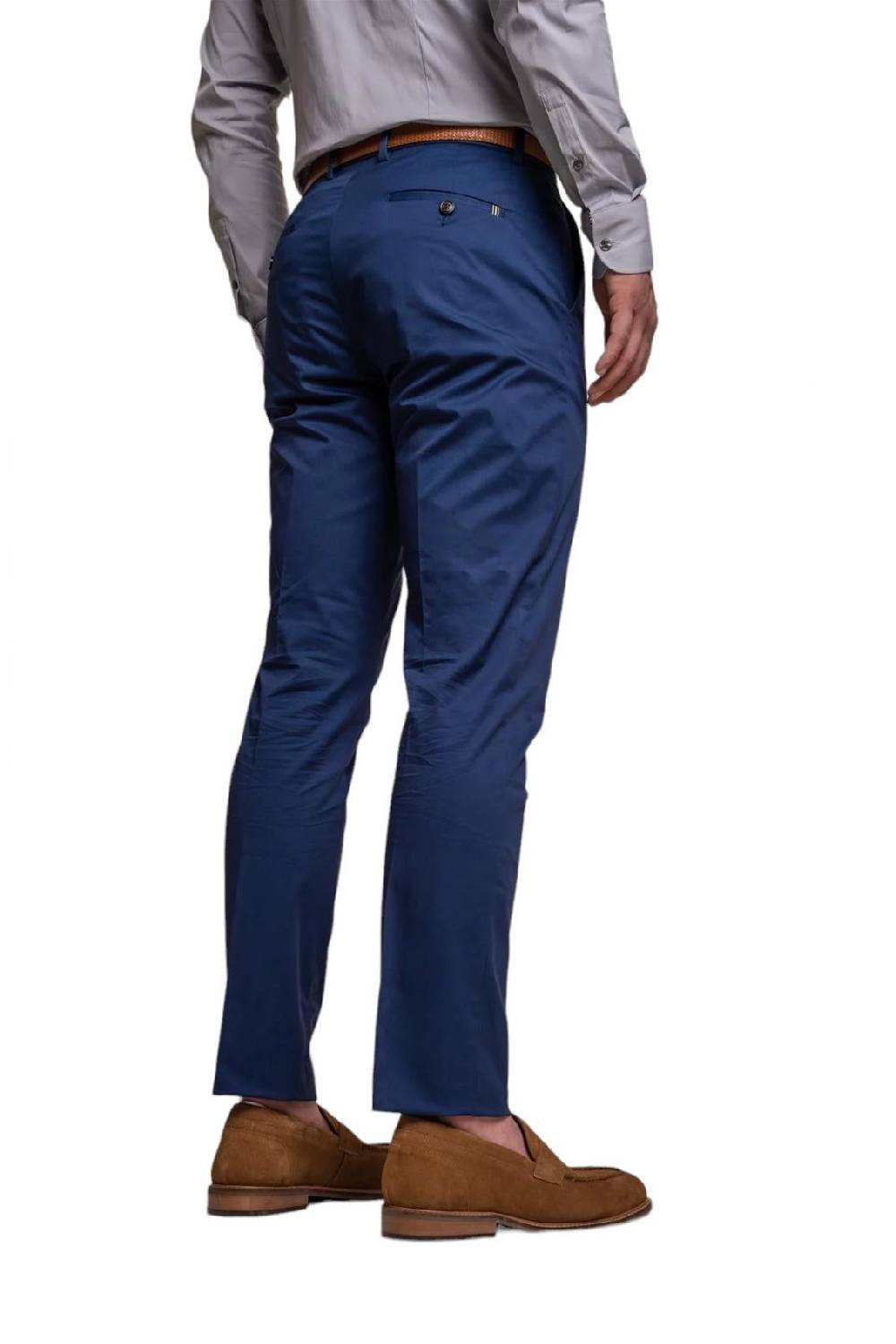 House Of Cavani Abito Blu Elettrico Cavani In Cotone Stretch Sfoderato