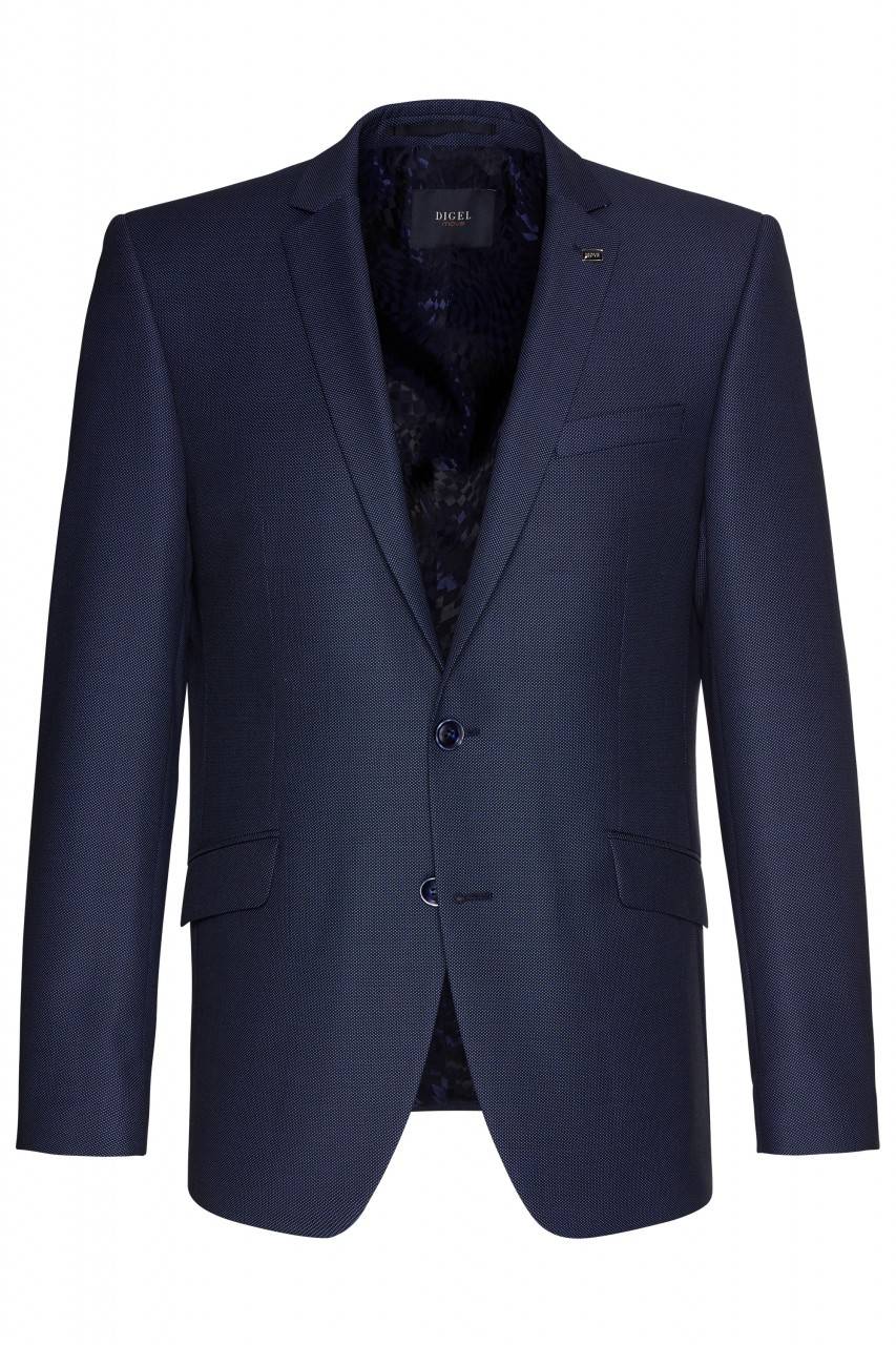 Digel Abito blu medio drop quattro corto slim fit digel in lana reda super 110's