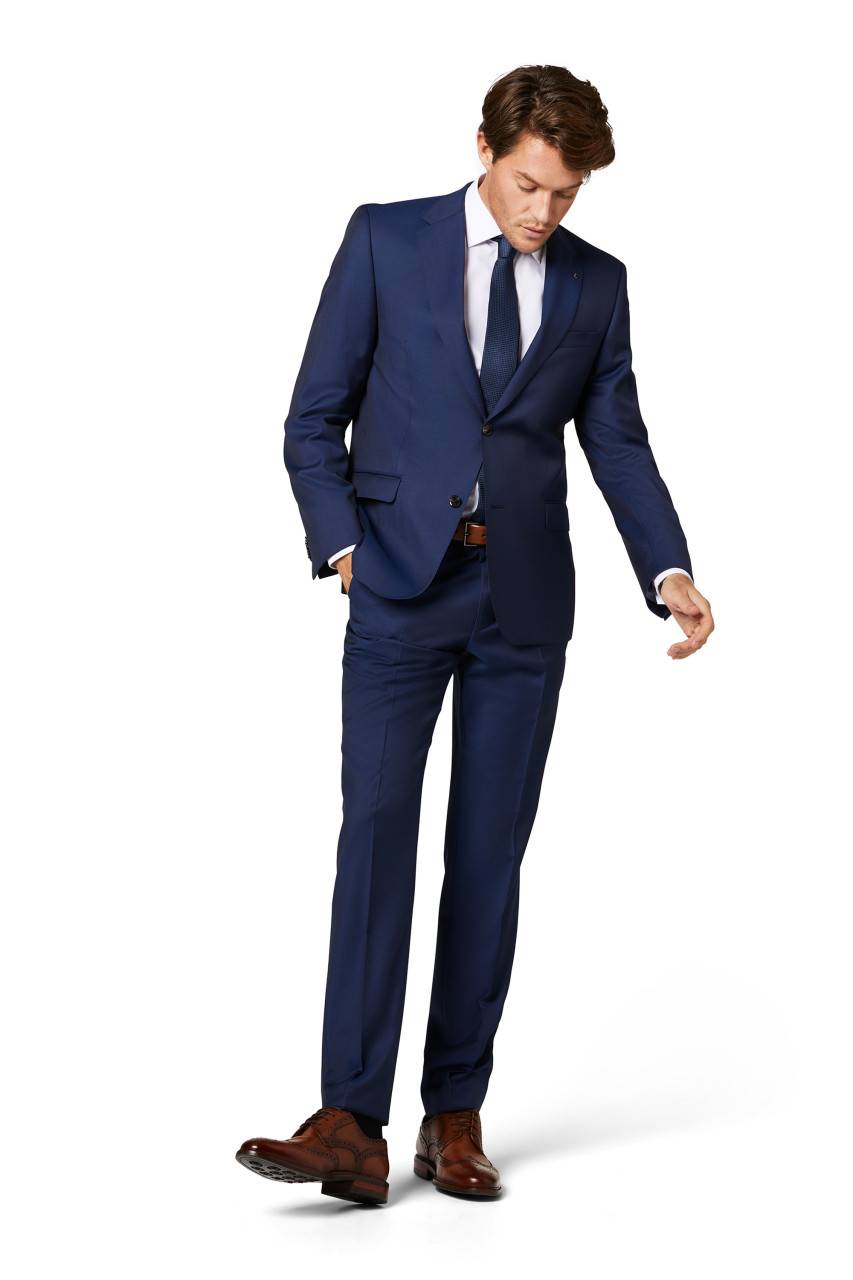 Digel Abito Blu Napoli Digel Drop Quattro Corto In Lana Reda Super 110's