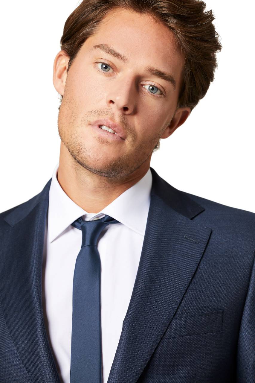 Digel Abito Blu Napoli Digel Drop Quattro Corto In Lana Vitale Barberis Canonico