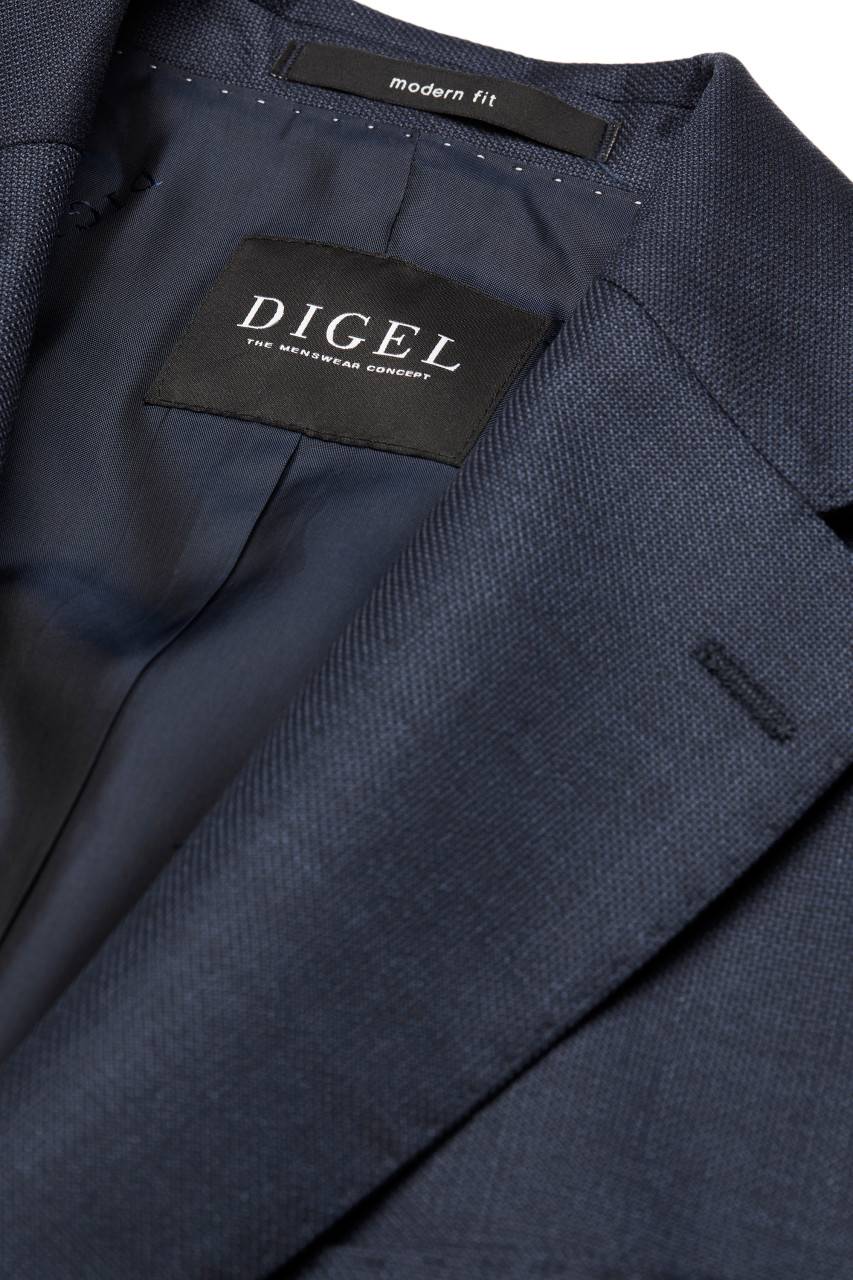 Digel Abito Blu Napoli Digel Drop Quattro Corto In Lana Vitale Barberis Canonico