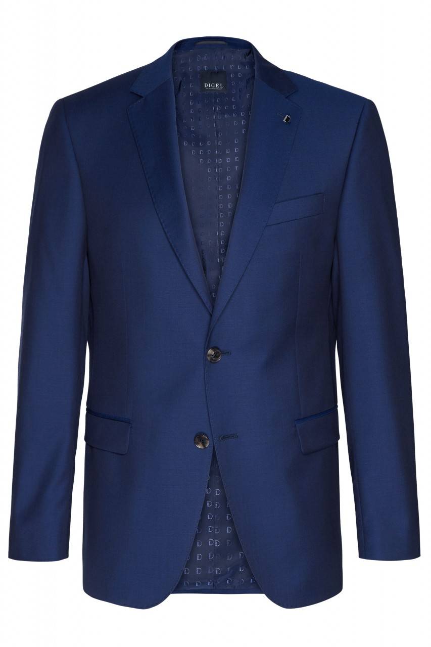 Digel Abito Blu Napoli Digel Drop Sei Modern Fit In Pura Lana Vergine Reda