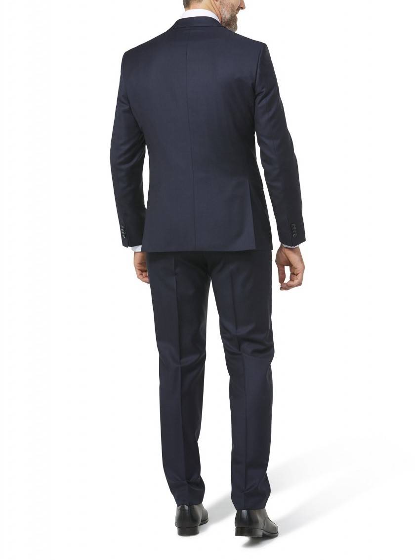 Digel Abito Blu Navy Con Panciotto Digel Drop Quattro Corto Tessuto Reda 110's