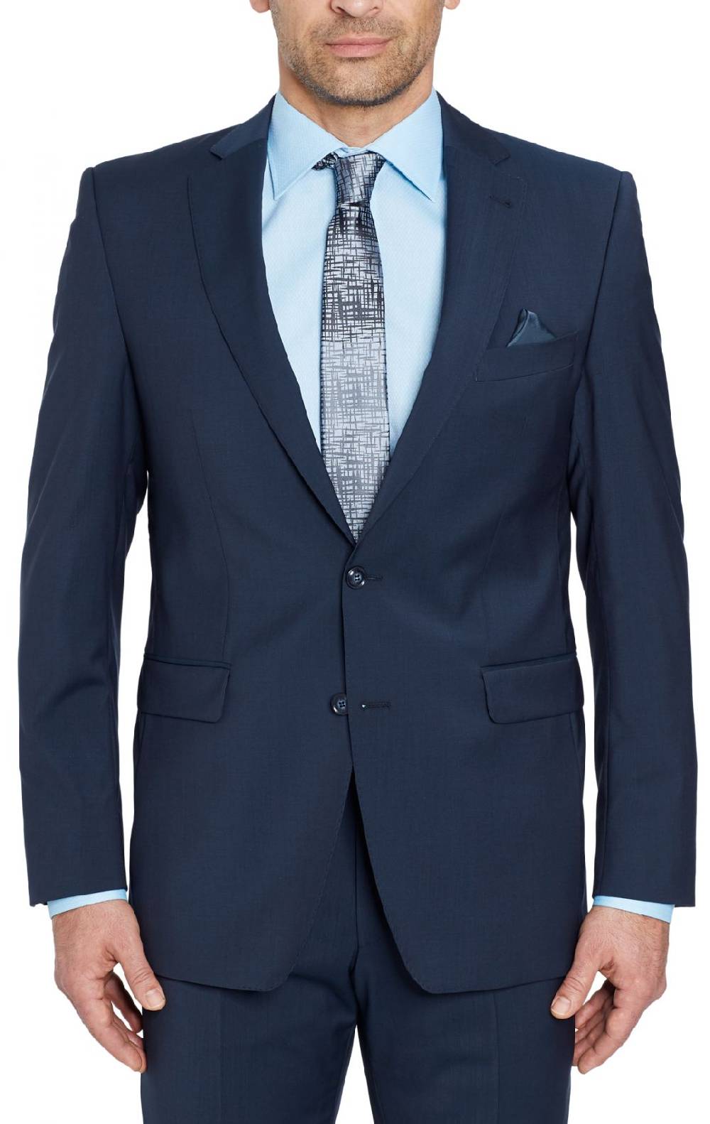 Digel Abito Blu Navy Digel Drop Sei Modern Fit In Lana Marzotto Natural Stretch