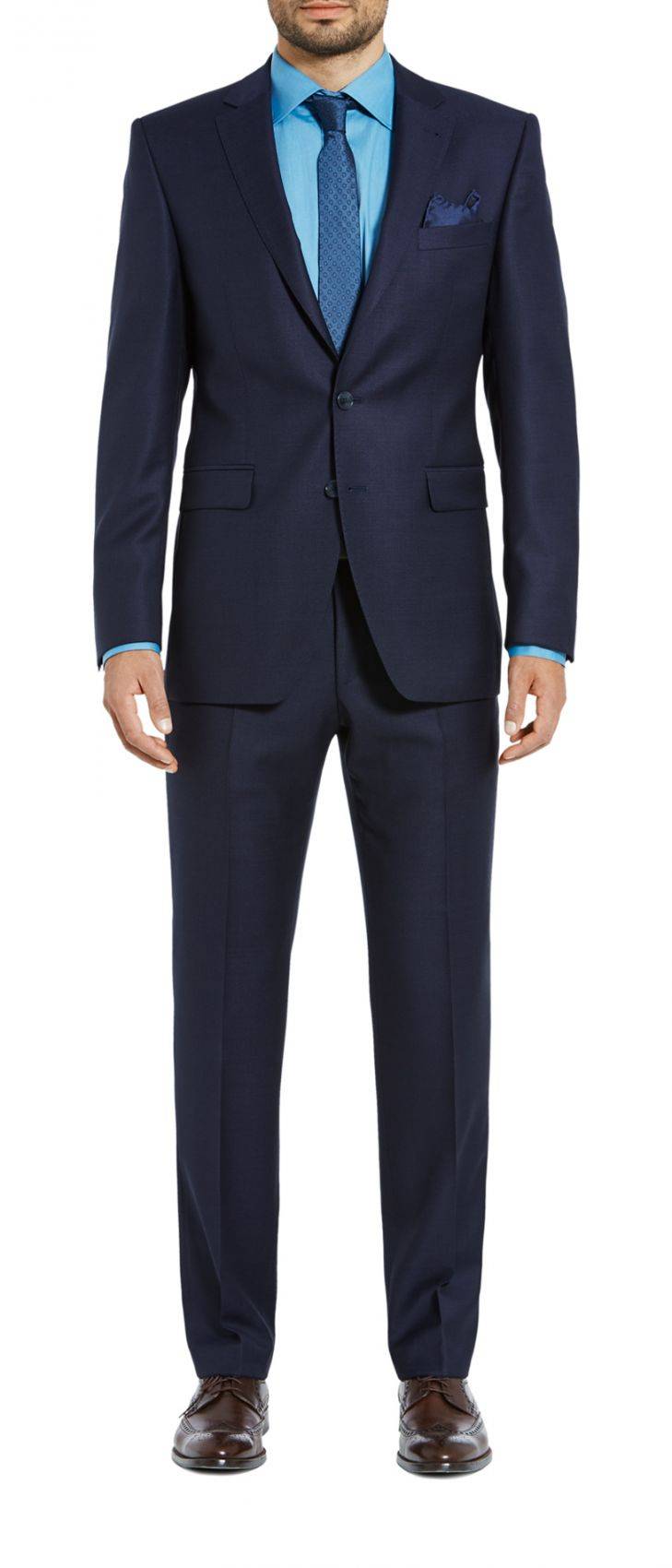 Digel Abito blu navy digel drop sei modern fit tessuto reda 110's