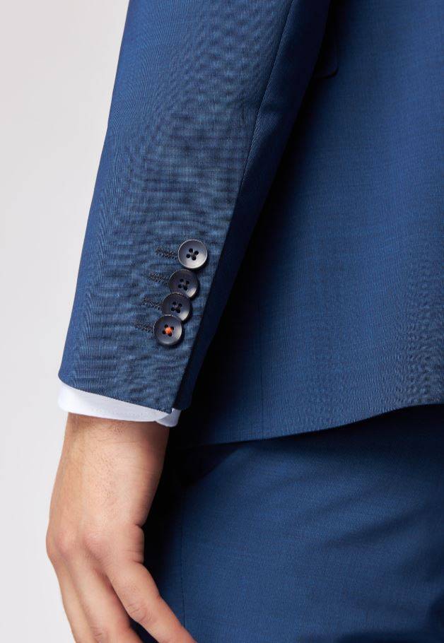 Roy Robson Abito Blu Navy Roy Robson Extra Slim Fit In Lana Bi-stretch