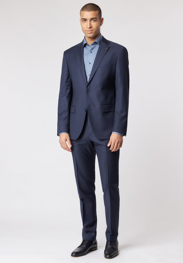 Roy Robson Abito blu navy roy robson in lana cerruti stretch drop sei regular fit