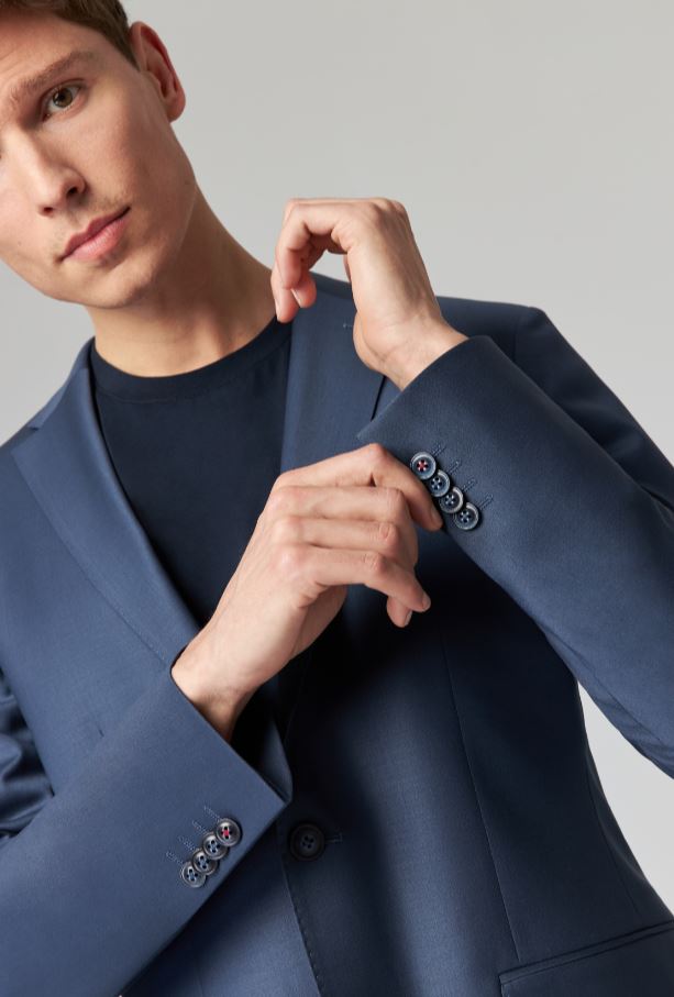 Roy Robson Abito Blu Navy Roy Robson Slim Fit Lana Bi-stretch