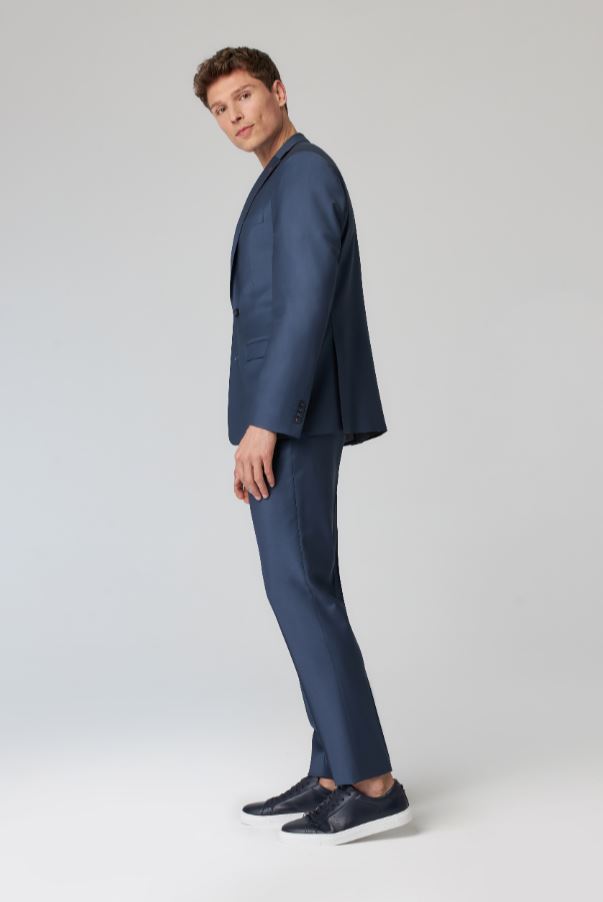 Roy Robson Abito Blu Navy Roy Robson Slim Fit Lana Bi-stretch