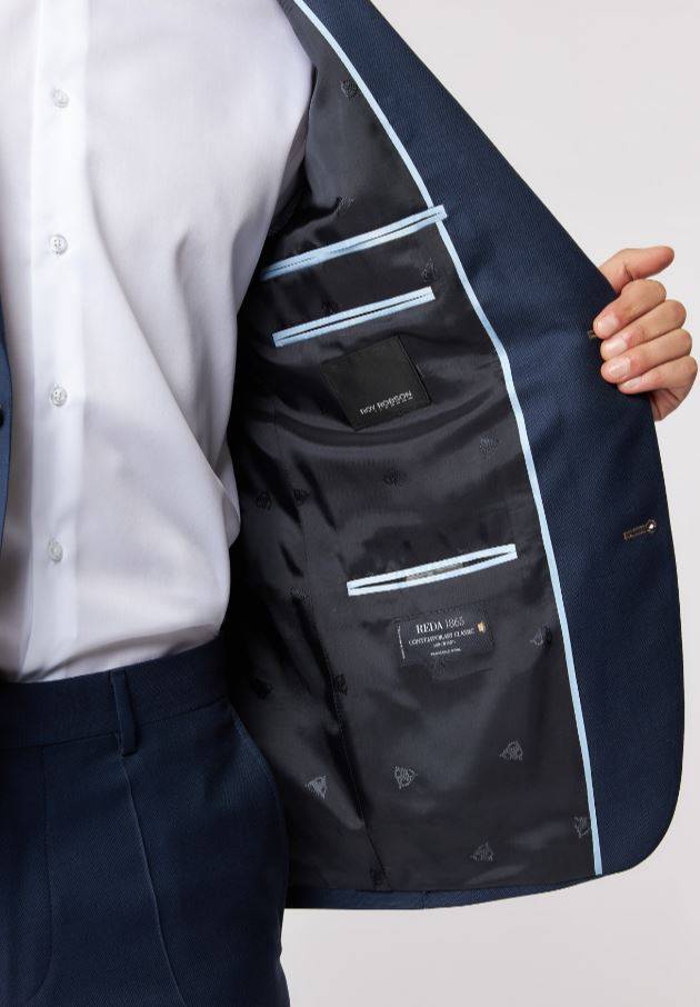 Roy Robson Abito Blu Roy Robson In Lana Reda Super 130's Drop Sei Regular Fit