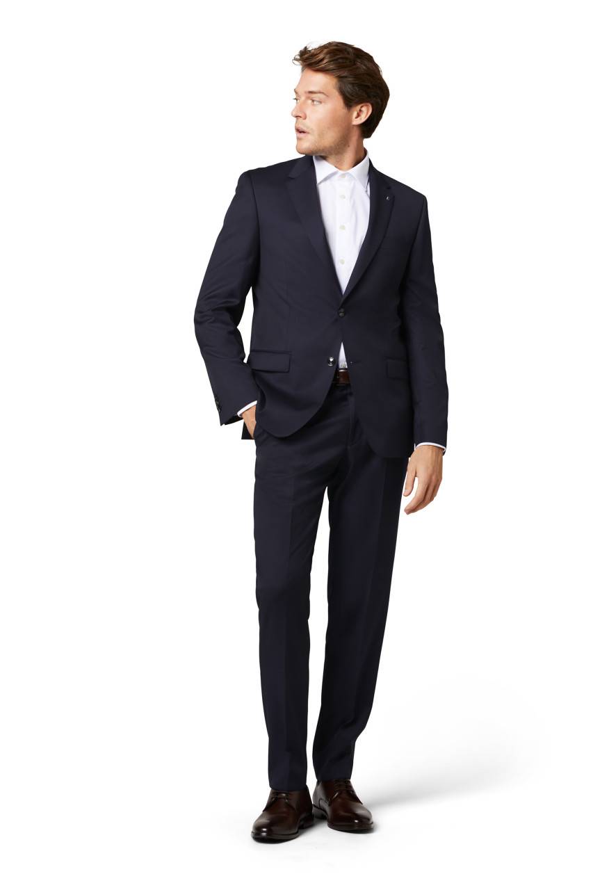 Digel Abito Blu Scuro Digel Drop Quattro Corto In Lana Reda Super 110's