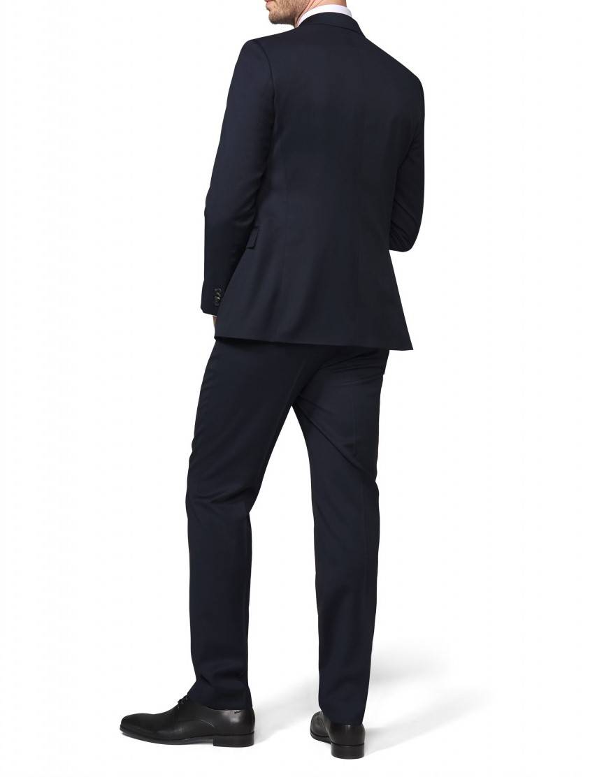 Digel Abito Blu Scuro Digel Drop Quattro Corto In Pura Lana Reda 110's